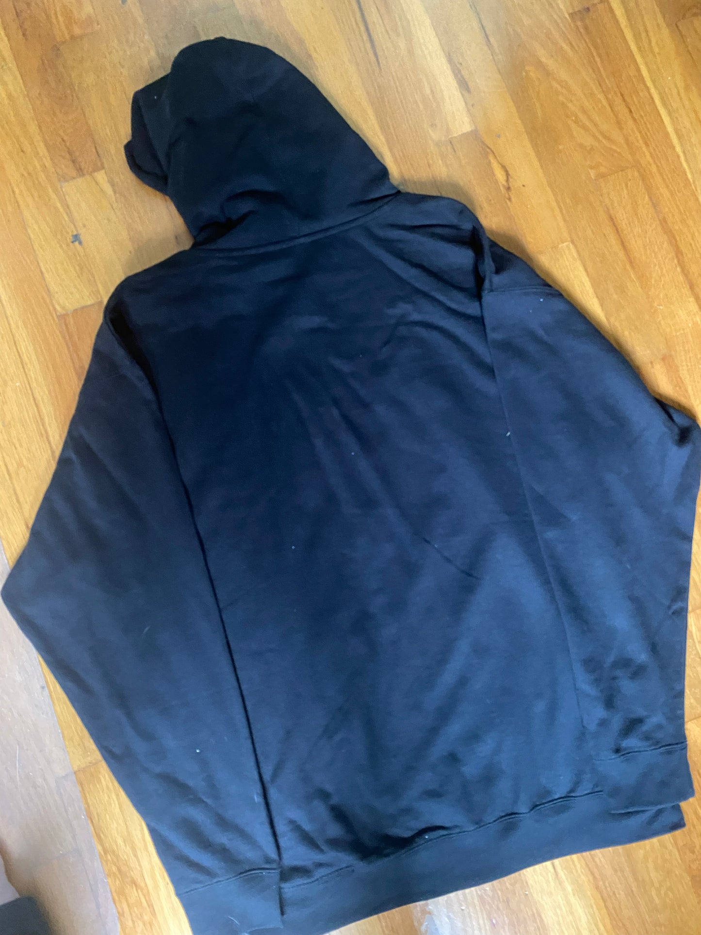 KHaupt Pinstripe Logo Hooded Zip Sweatshirt